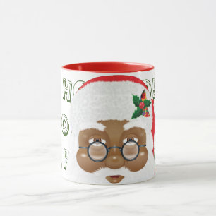 Afroamerikanischer Weihnachtsfeiertag Tasse