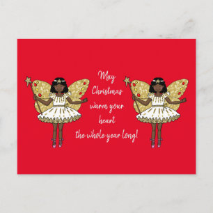 Afroamerikanischer Weihnachtsgebäck Postkarte