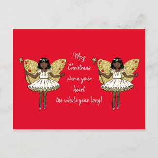 Afroamerikanischer Weihnachtsgebäck Postkarte