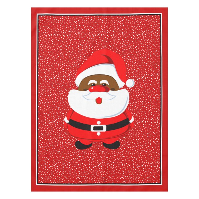Afroamerikanischer Weihnachtsgebrauch Tischdecke (Vorderseite)