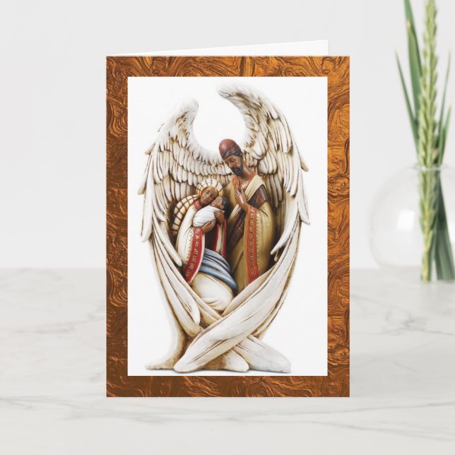 Afroamerikanischer Weihnachtskarten Dankeskarte (Vorderseite)