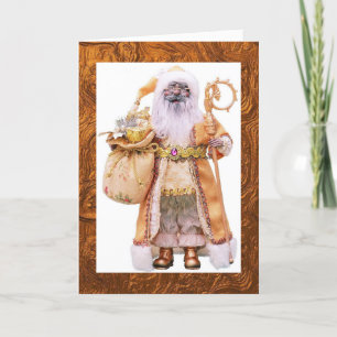 Afroamerikanischer Weihnachtskarten Feiertagskarte