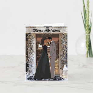 Afroamerikanischer Weihnachtskarten Karte