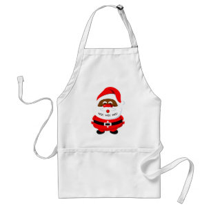 afroamerikanischer Weihnachtsmann Weihnachten Schürze