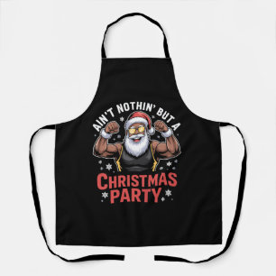Afroamerikanischer Weihnachtsmann Weihnachts-Pyjam Schürze