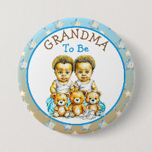 Afroamerikanisches Baby-Duschgranma von Twin Boy