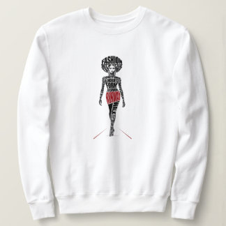 Afroamerikanisches Fashion-Runway-Model Sweatshirt