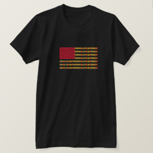 Afroamerikanisches-Flagge-T-Shirt T-Shirt