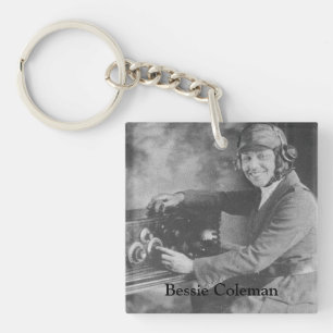 Afroamerikanisches Foto Bessie Coleman Schlüsselanhänger
