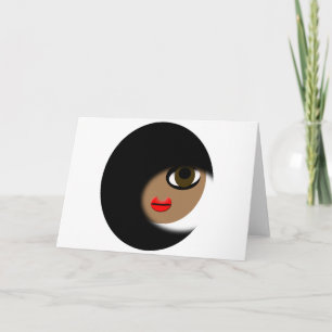 Afroamerikanisches Girl Apparel! Karte