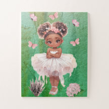Afroamerikanisches kleines Ballerina-Puzzle