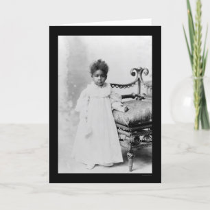 Afroamerikanisches Mädchen 1900 Karte