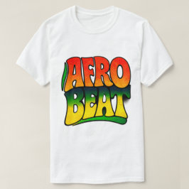 Afrobeat-Musik-Typografie im panafrikanischen Retr T-Shirt