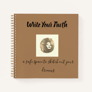 Afrobella schreiben Sie Ihre Wahrheitsgeisterung Notizbuch