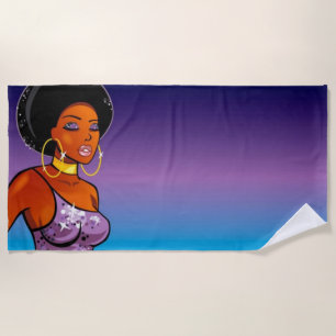 Afrocentric Beach Handtuch