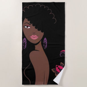 Afrocentric Beach Handtuch