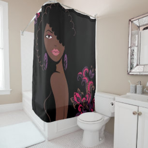 Afrocentric Beauty Duschvorhang