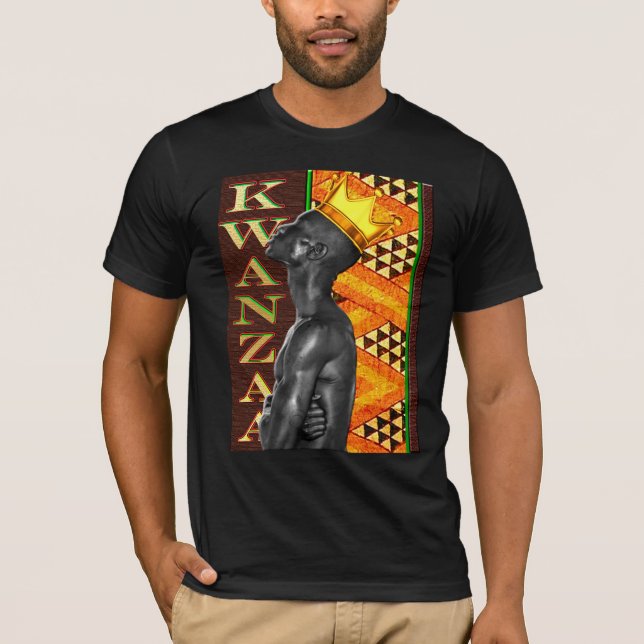 Afrocentric Kwanzaa Print T-Shirt (Vorderseite)