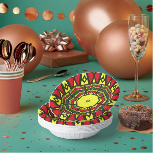 Afrocentric Mandala Pappteller