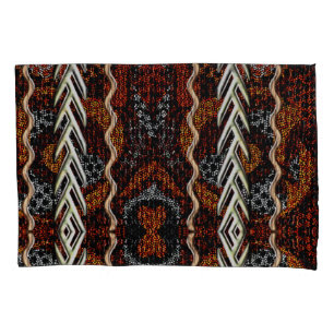 Afrocentric Motif Print Kissenbezug