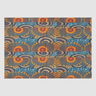Afrocentric Motif Print Seidenpapier