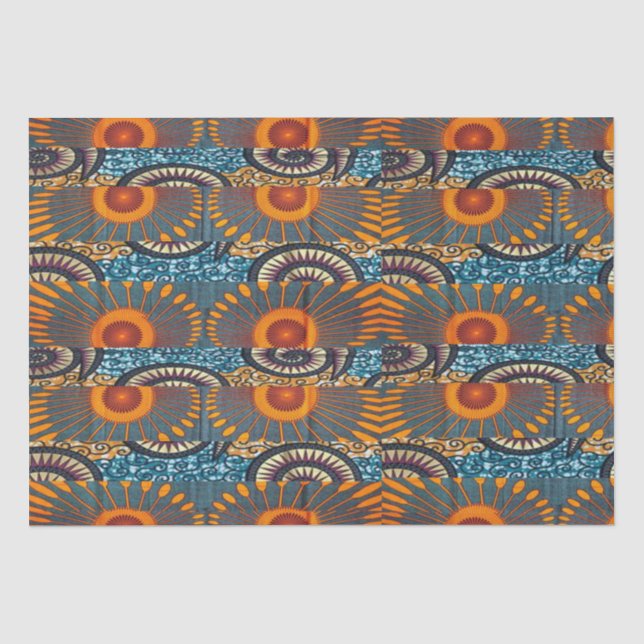 Afrocentric Motif Print Seidenpapier (Vorderseite)