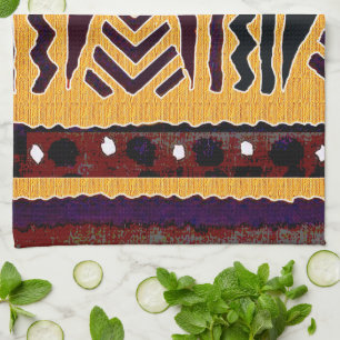 Afrocentric Mud Cloth Motif Geschirrtuch