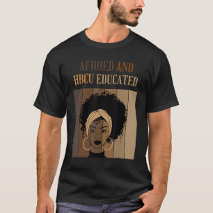 Afroed und HBCU unterrichteten historische schwarz T-Shirt