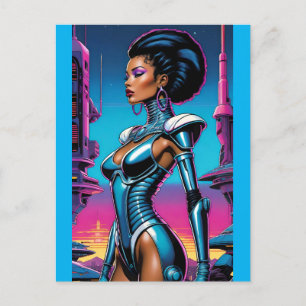 Afrofuturismus Four Ken Gage SciFi Postkarte