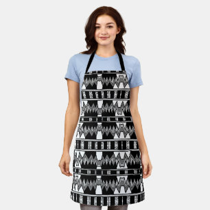 Afrofuturist Pattern Gray Schürze