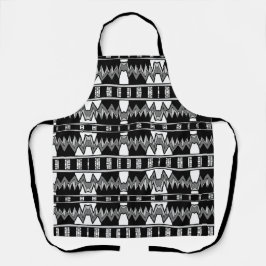 Afrofuturist Pattern Gray Schürze