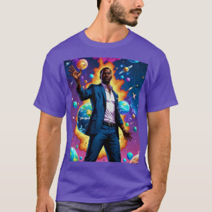 Afrofuturistisches Galaxy Boss King T-Shirt