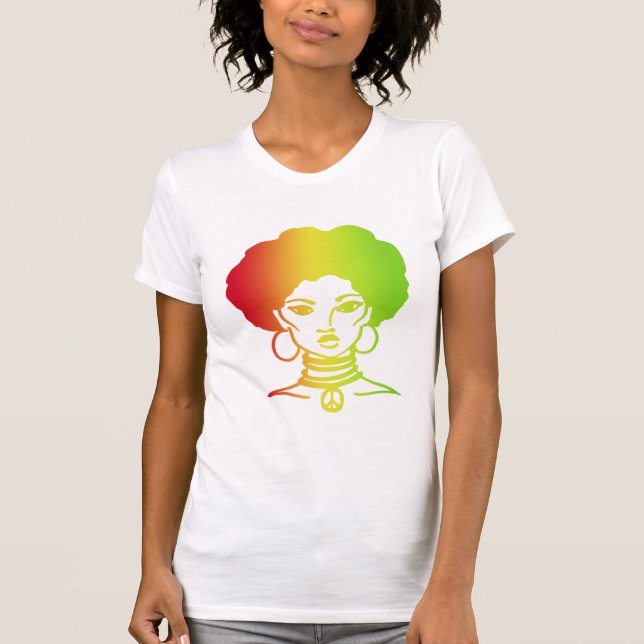 AFROLICOUS SCHWARZES T-SHIRT (Vorderseite)