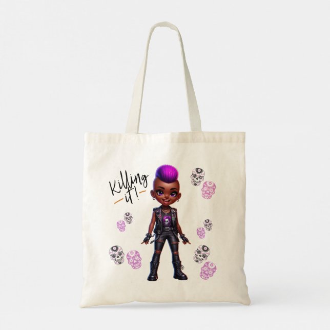 Afropunk Killing It Tote Bag Tragetasche (Rückseite)