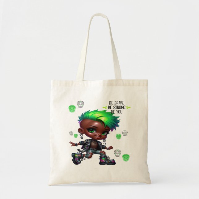 Afropunk Sei tapfer zu Tote Bag Tragetasche (Vorne)