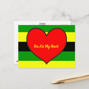 Afrozentrisch bist du mein Herz Postkarte