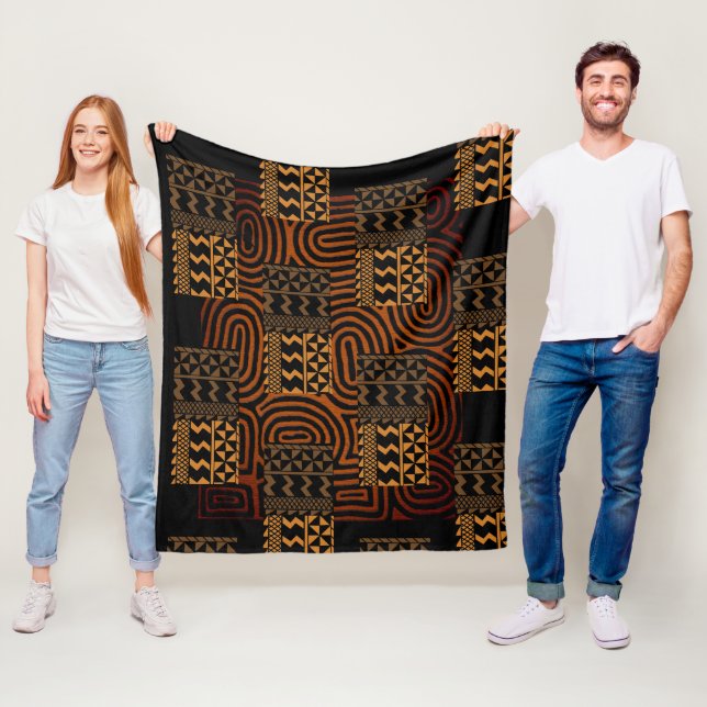 Afrozentrisch geometrisch fleecedecke (Beispiel)