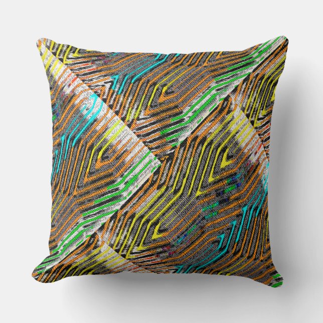 Afrozentrisch geometrisch kissen (Vorderseite)