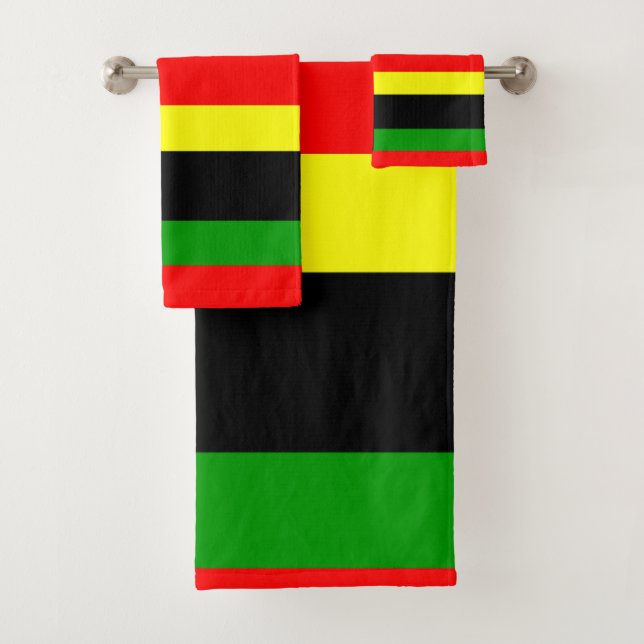 afrozentrisch gestreift badhandtuch set (Insitu)