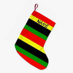 afrozentrisch gestreift kleiner weihnachtsstrumpf