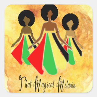 Afrozentrische Aufkleber "Das magische Melanin"