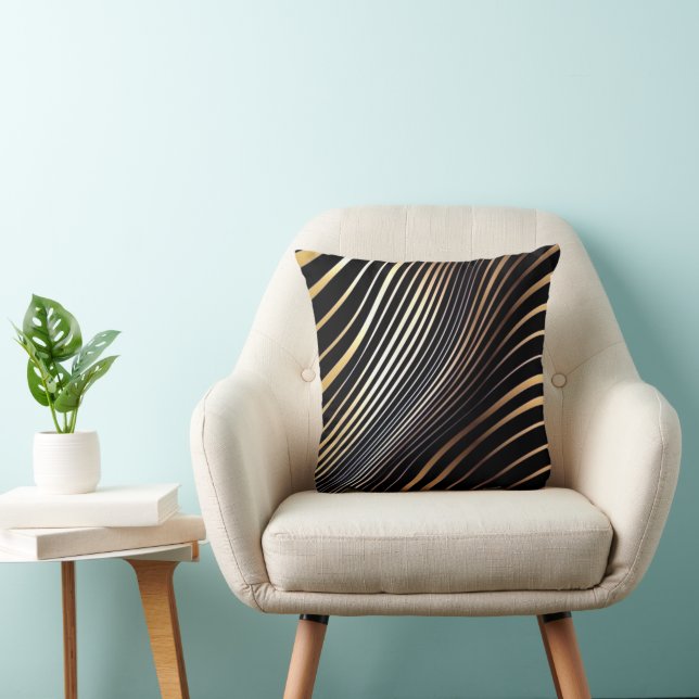 Afrozentrische Bronze/Gold Kissen (Stuhl )