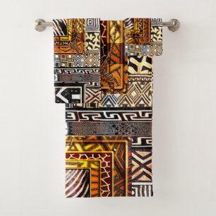 Afrozentrische Geometrie: Kultureller Flair Badhandtuch Set