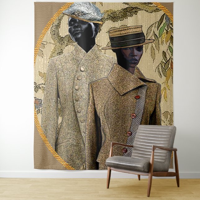 Afrozentrische LGBT Art Wandteppich (Beispiel)