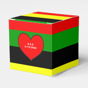 Afrozentrische Streifen Geschenkschachtel
