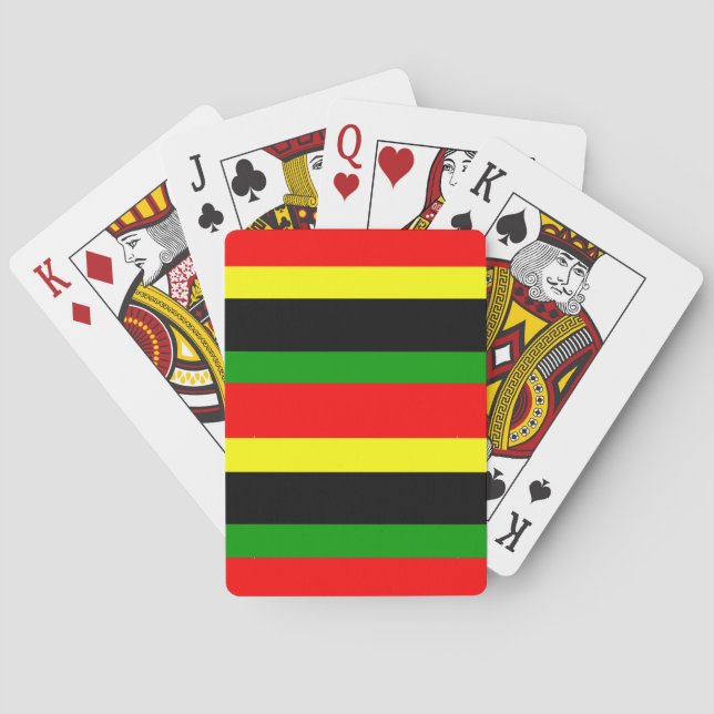 Afrozentrische Streifen Spielkarten (Rückseite)