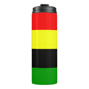 Afrozentrische Streifen Thermosbecher