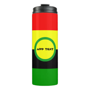 Afrozentrische Streifen Thermosbecher