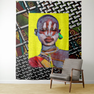 Afrozentrische Tapisserie Wandteppich