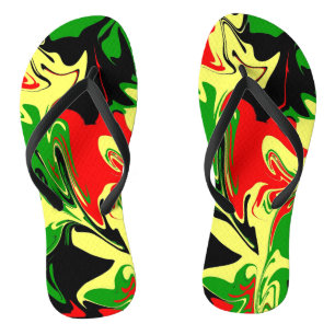 Afrozentrische Wirbel Flip Flops